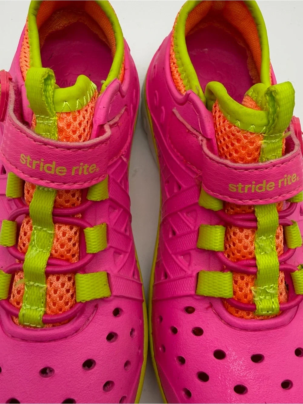 Stride Rite Made2Play Phibian Pink Water Shoes Kids Size 11 Gorpcore Summer